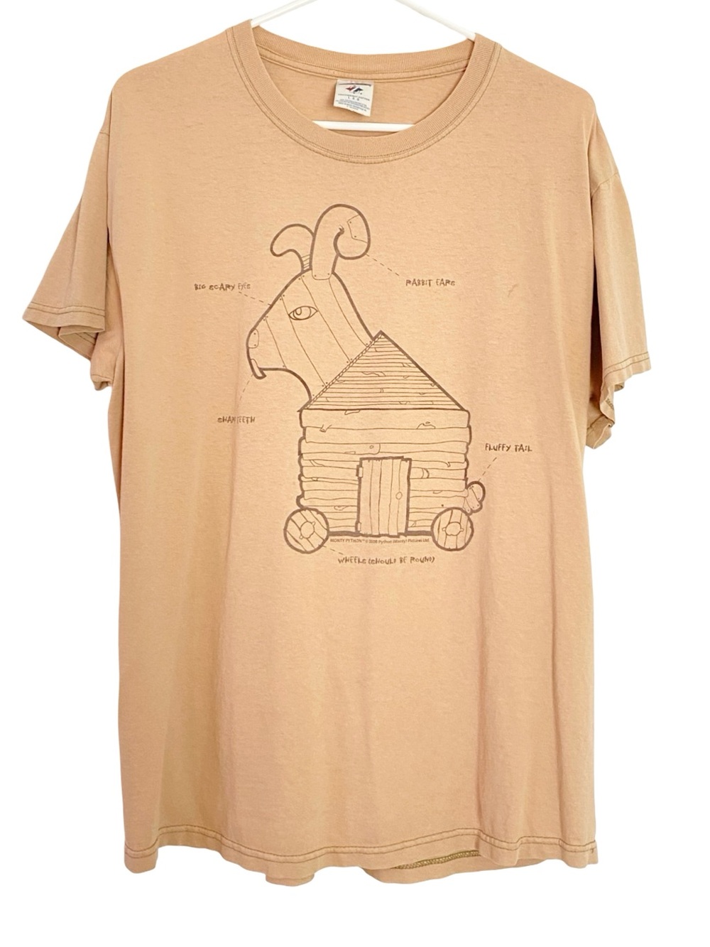Monty Python The Holy Grail Tee Tshirt Mens Unisex Size Large 2008 Trojan Rabbit